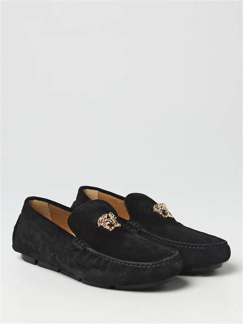 mocassino versace collection|versace suede slippers.